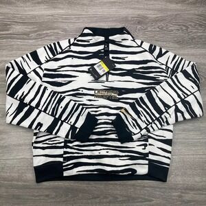 Nike Korea Soccer Jacket Women Small Black White Half Zip National Football Team